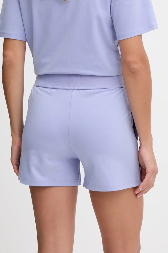 Oblečenie HUGO šortky dámske z bavlny SIGNATURE_SHORT 50556815 fialová