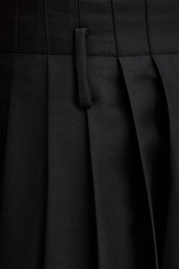 Kenzo elegantné šortky dámske vlnené čierna FG52PA1209FA