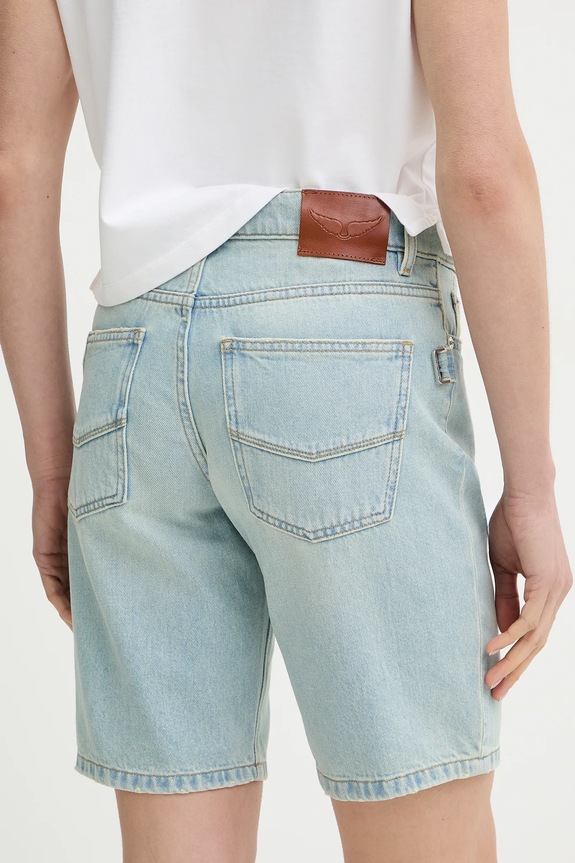 Îmbrăcăminte ZADIG&VOLTAIRE pantaloni scurți jeans WWBS01161 albastru