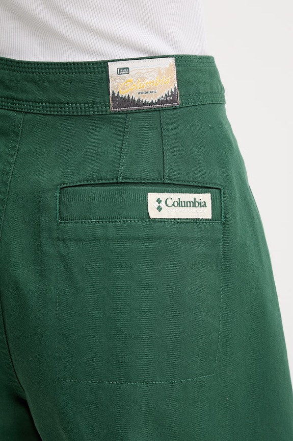 Columbia szorty damskie bawełniane z elastanem Acker Rock zielony 2157091