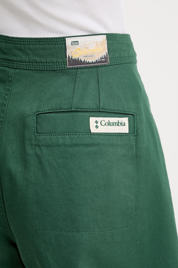 Columbia szorty damskie bawełniane z elastanem Acker Rock zielony 2157091