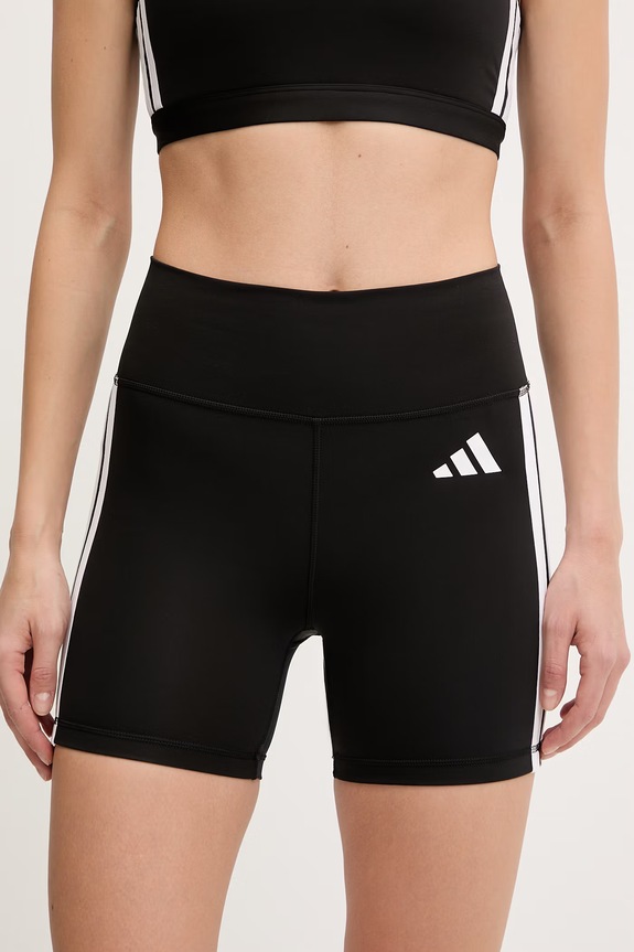Σορτς προπόνησης adidas Performance Optime Essentials απλικέ μαύρο JD6536
