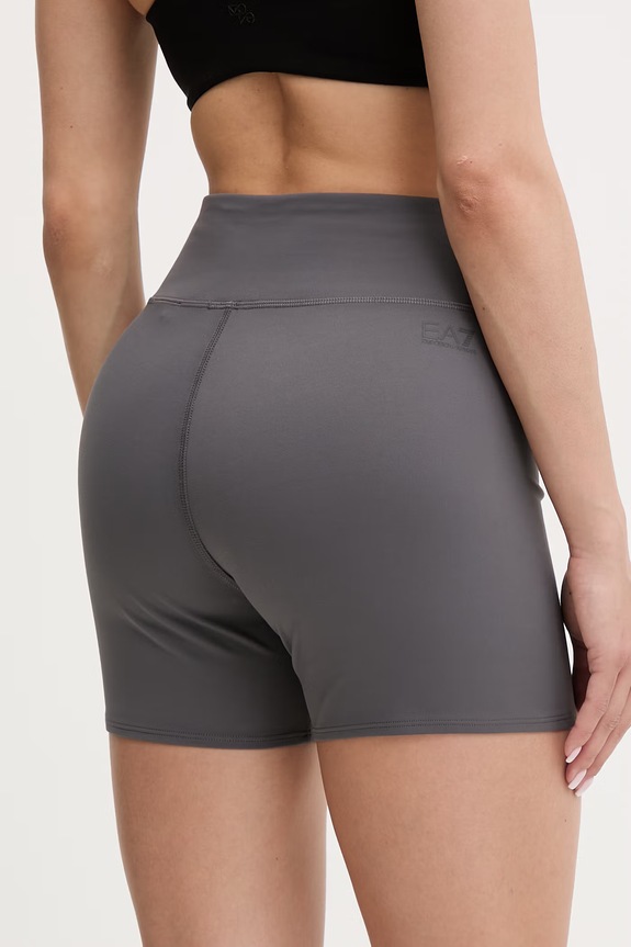Oblečenie EA7 Emporio Armani športové šortky dámske AF21585.7W000925 sivá