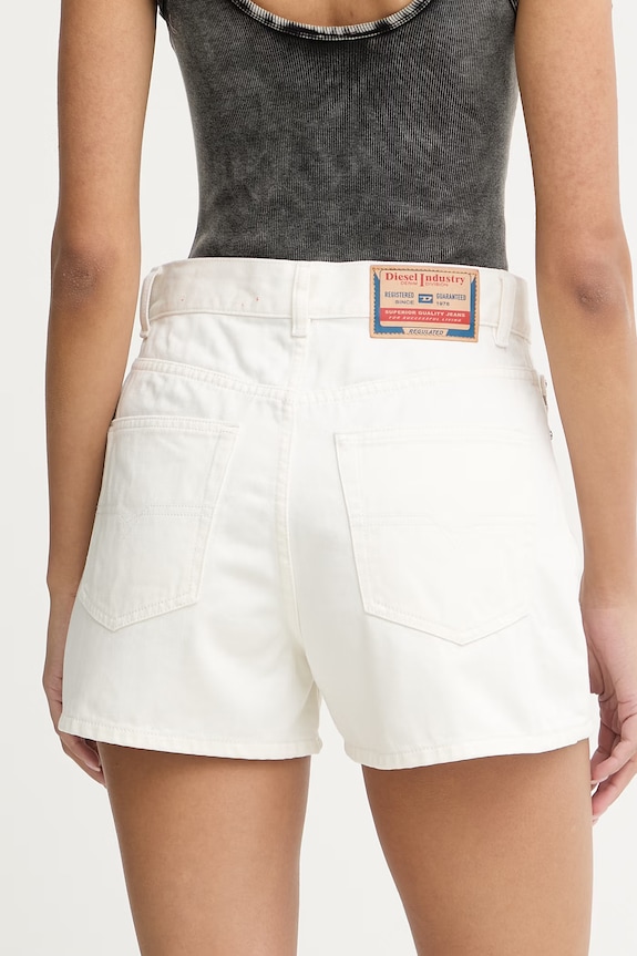 Îmbrăcăminte Diesel pantaloni scurți pentru femei, din denim DE-HELIOS A22266.09I41 alb