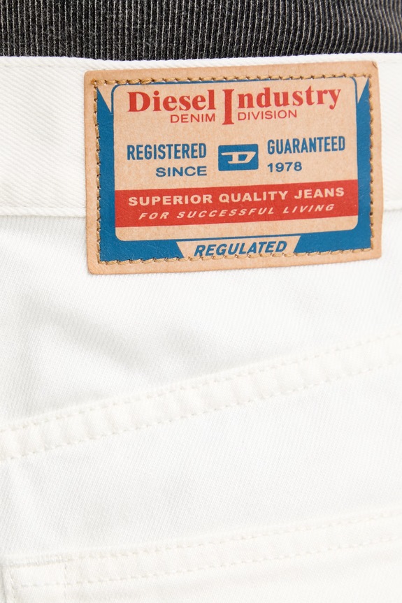 Diesel pantaloni scurți pentru femei, din denim DE-HELIOS alb A22266.09I41