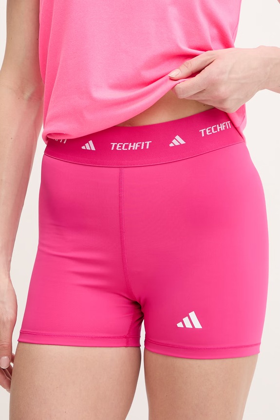 Kratke hlače za trening adidas Performance Techfit s elastinom roza KA0470