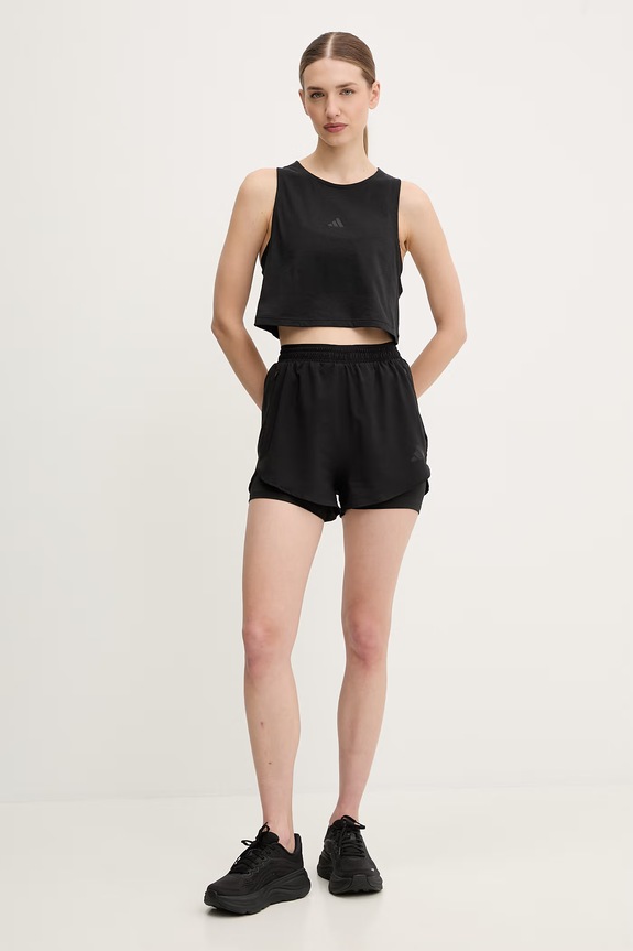 adidas Performance pantaloni scurți de antrenament KE7399 negru SS26