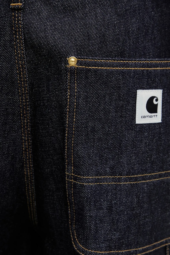 Carhartt WIP pantaloni scurți jeans W Nixon Double Knee Short albastru I036324.101