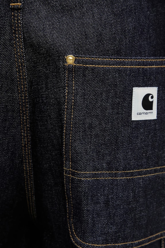 Carhartt WIP pantaloni scurți jeans W Nixon Double Knee Short albastru I036324.101