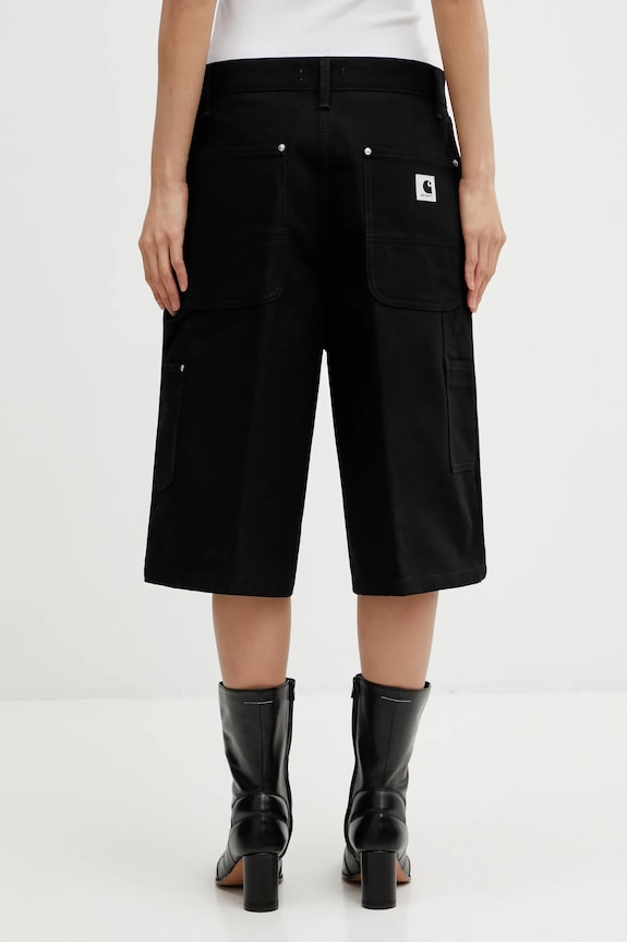 Îmbrăcăminte Carhartt WIP pantaloni scurți din bumbac W Nixon Double Knee Short I036431.8901 negru