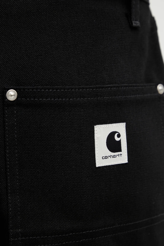 Carhartt WIP pantaloni scurți din bumbac W Nixon Double Knee Short negru I036431.8901