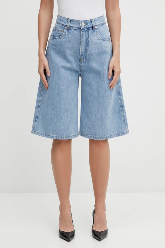 Coperni szorty jeansowe gładkie niebieski COPP86F2056