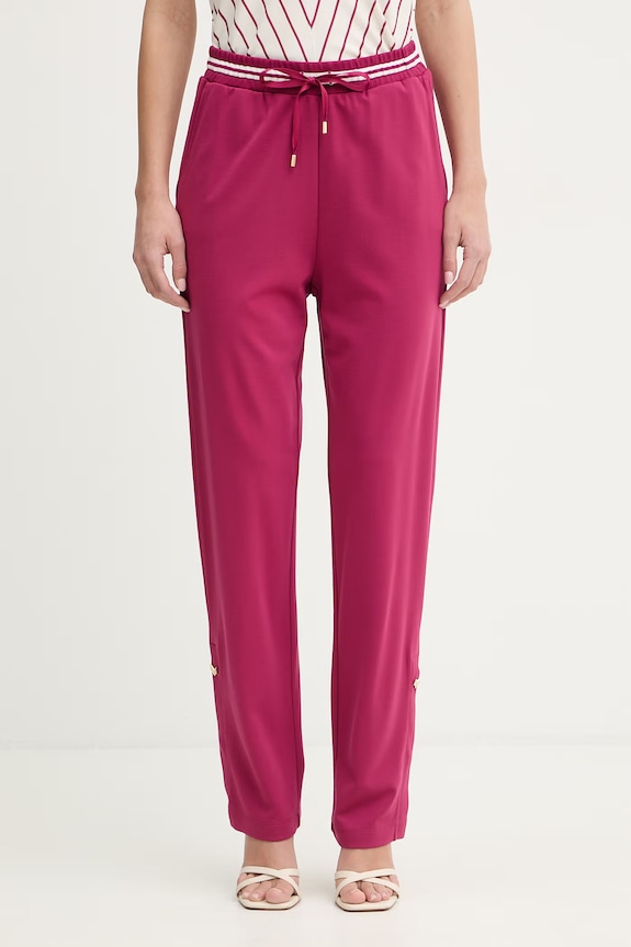 Liu Jo pantaloni drept roz TA6280.J5942