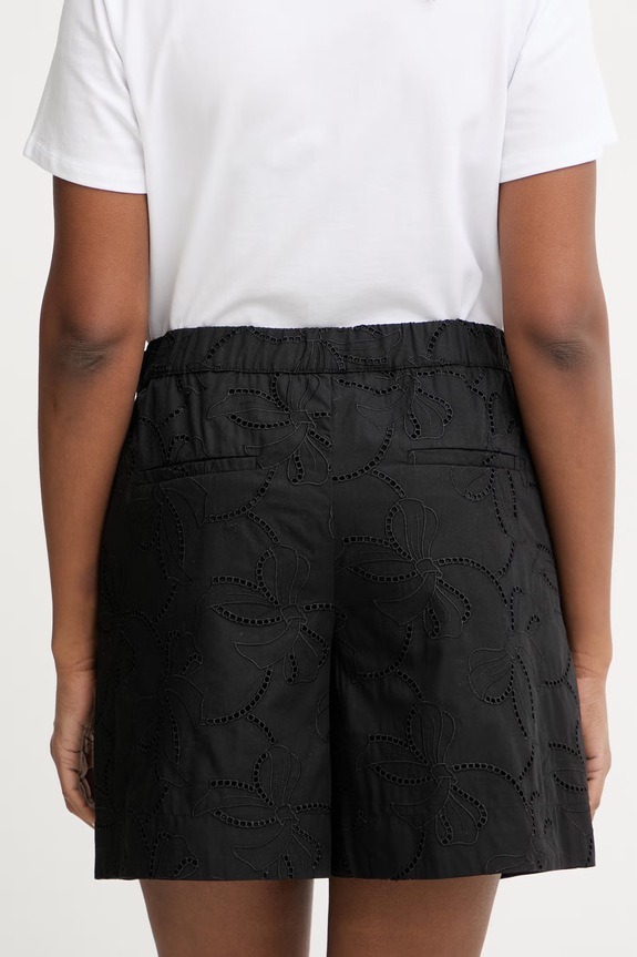 Ρούχα Marella σορτς γυναικεία βαμβακερά MIELE 2613141024200 μαύρο
