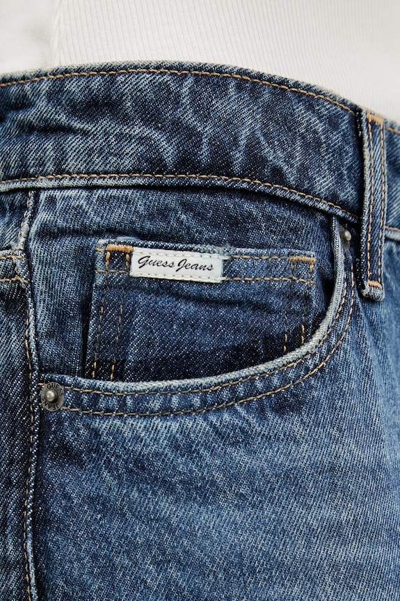 Guess Jeans pantaloncini di jeans W5YD1D.D5R22 blu