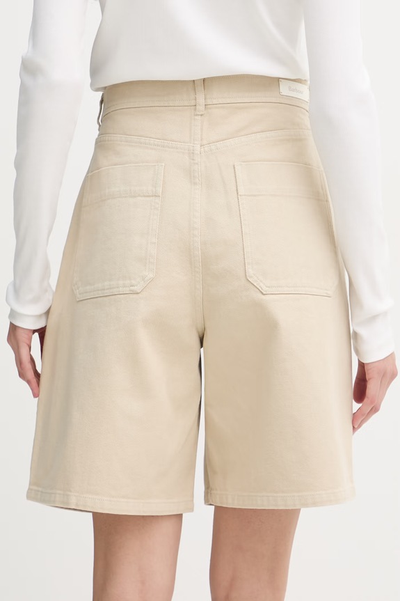 Îmbrăcăminte Barbour pantaloni scurți de damă din denim Daya LST0029 bej