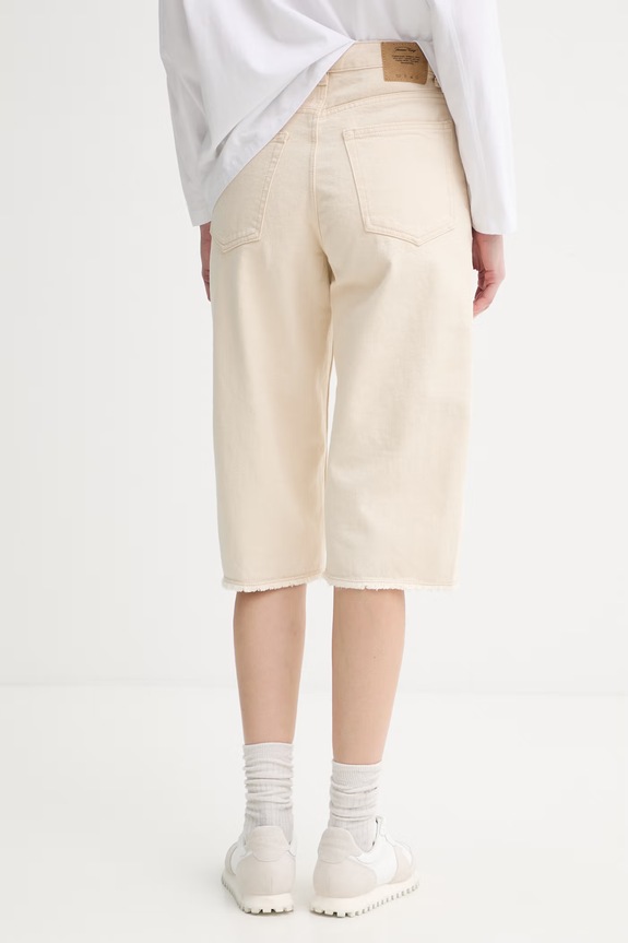 Îmbrăcăminte American Vintage pantaloni scurți jeans SNOP09A bej