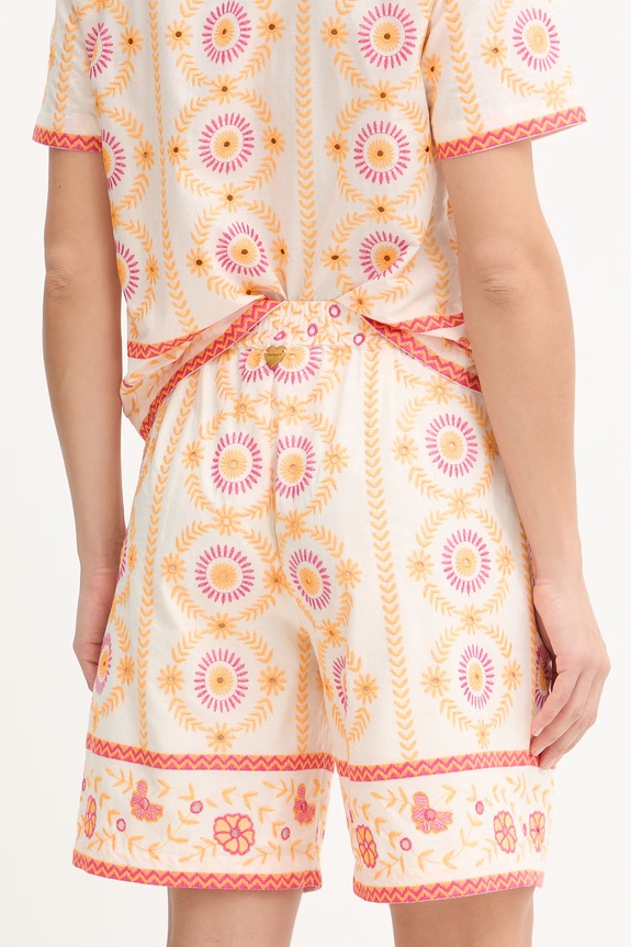 Ρούχα Βαμβακερό σορτσάκι Twinset 261LB2TEE πορτοκαλί