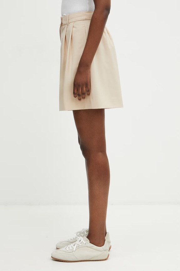 Lacoste shorts with wool Women's FF0243 beige SS26