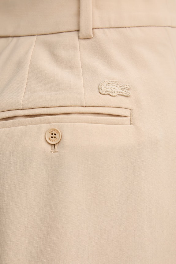 Lacoste šortky dámske s vlnou béžová FF0243