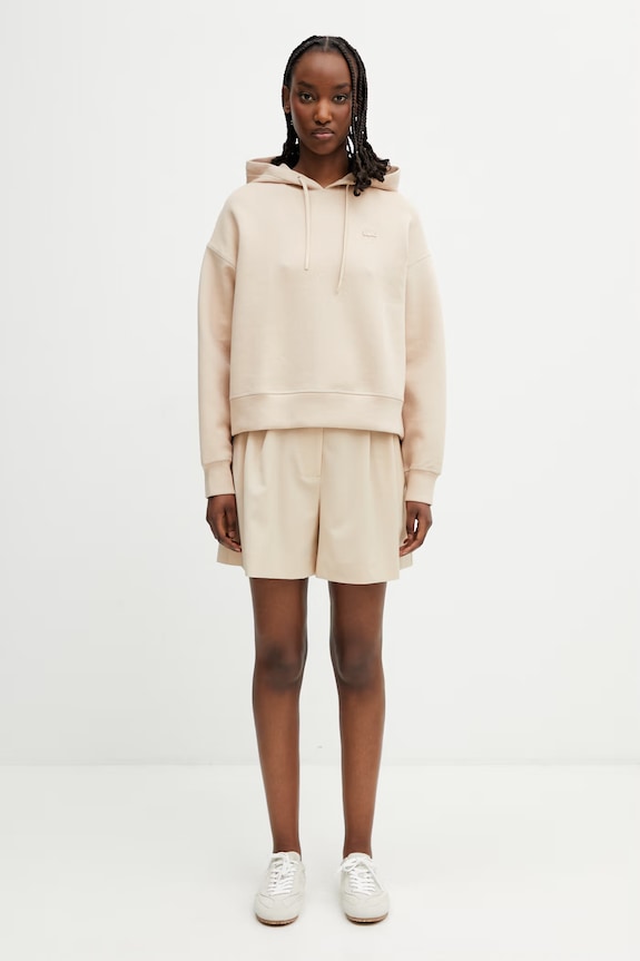 Lacoste shorts with wool Women's FF0243 beige