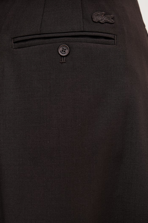 Lacoste Pantaloni scurți femei cu lână FF0243 maro