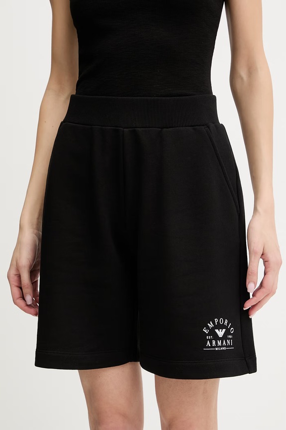 Шорти Emporio Armani Underwear гладкий чорний EW000496.AF19031
