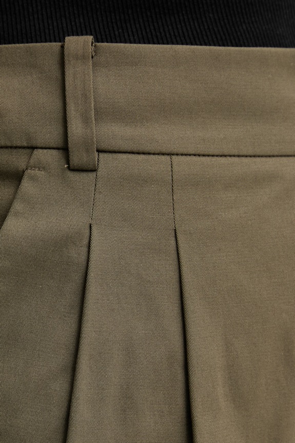 Luisa Spagnoli σορτς γυναικεία βαμβακερά με ελαστάν Altalena πράσινο 542820