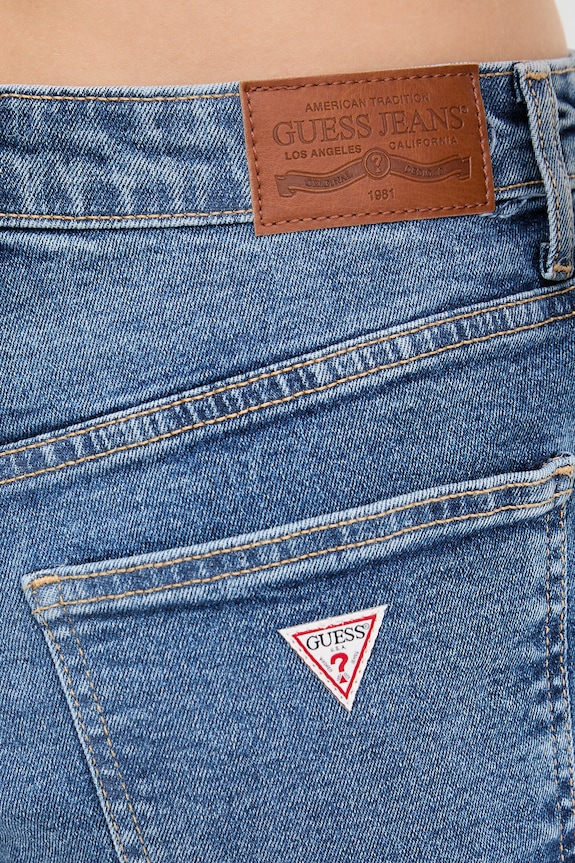 Dámske rifľové šortky Guess Jeans modrá W5YD0Y.D5R11