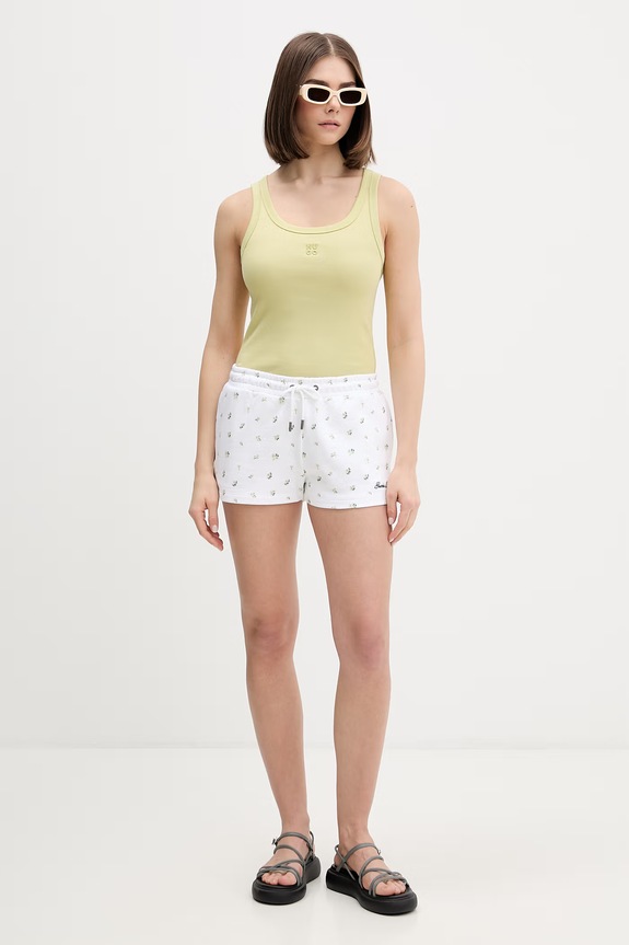Guess Jeans šortky dámske bavlnené W6GDB3.KE901 biela SS26
