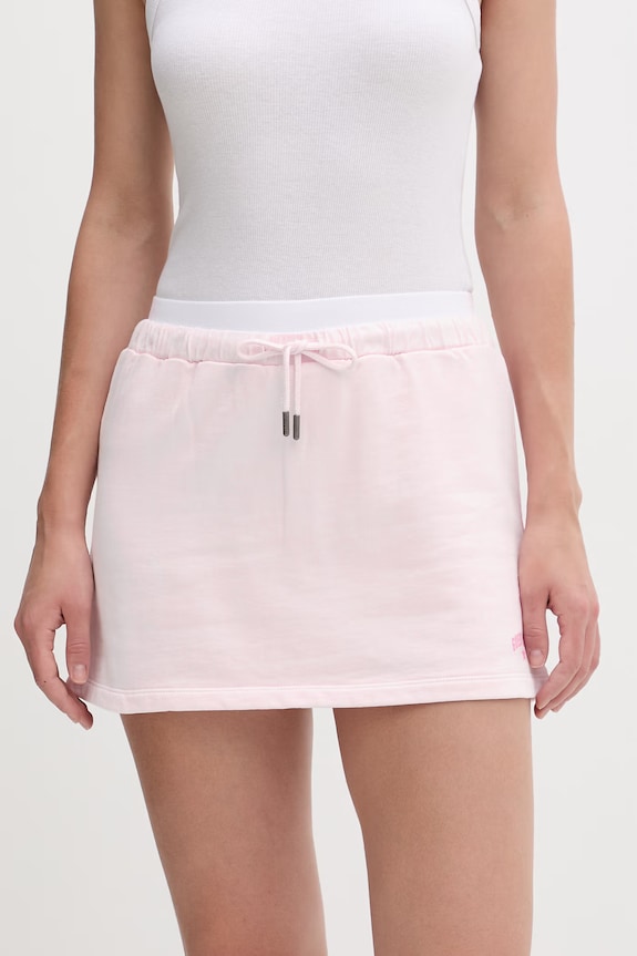 Guess Jeans culottes dámske bavlnené ružová W6GDG4.K68I4