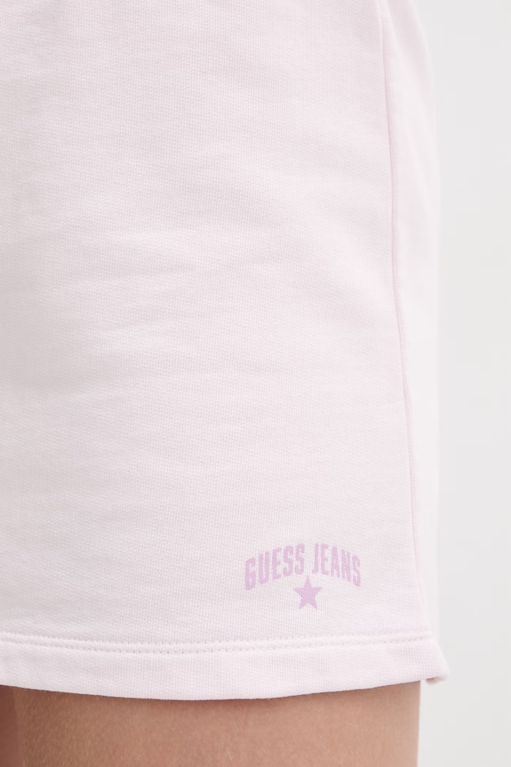 Guess Jeans culottes dámske bavlnené ružová W6GDG4.K68I4
