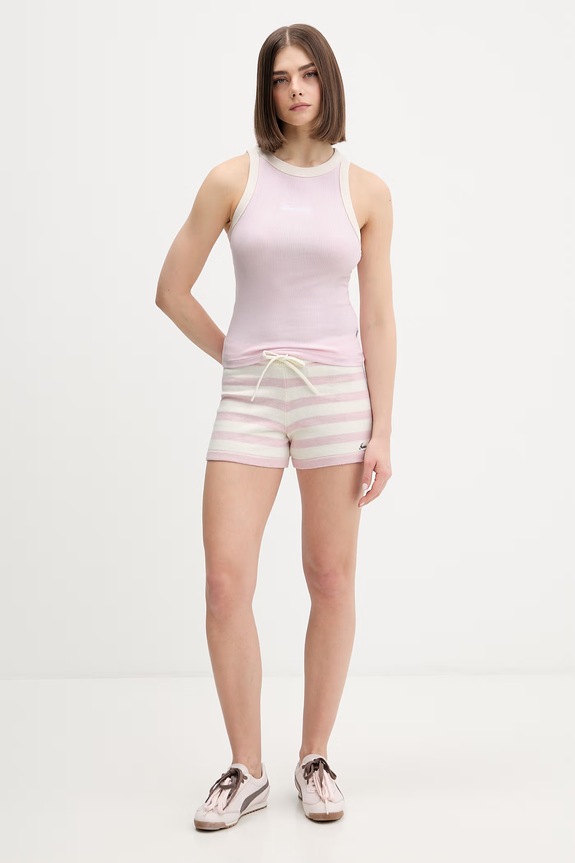Guess Jeans šortky dámske bavlnené W6GD72.Z3HM1 ružová SS26