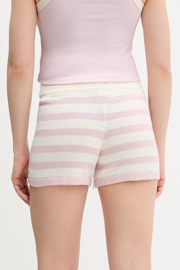 Oblečenie Guess Jeans šortky dámske bavlnené W6GD72.Z3HM1 ružová