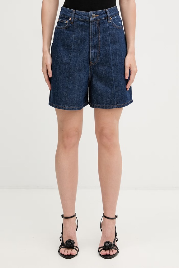 Marine Serre shorts denim Women's blue WSH018ARDEN0002