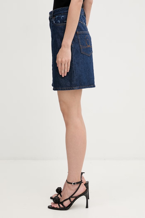 Marine Serre shorts denim Women's WSH018ARDEN0002 blue SS26