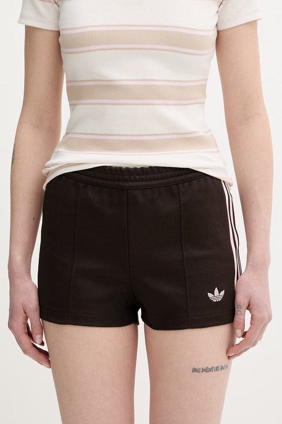 adidas Originals szorty damskie brązowy KC6859