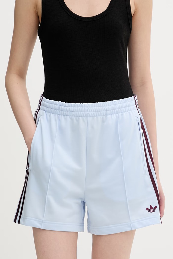 Adidas Originals pantaloni scurți de trening pentru femei albastru KD3670