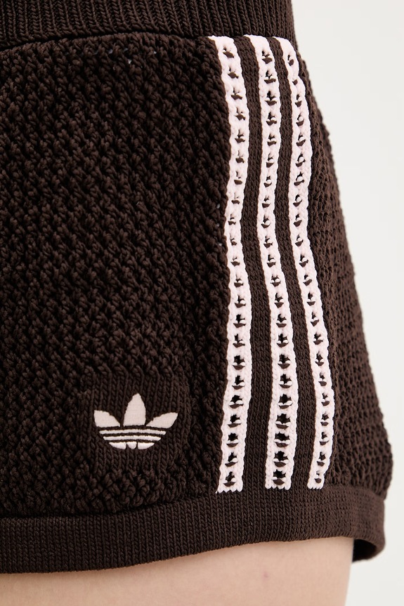 Adidas Originals pantaloni scurți de trening pentru femei maro KE0197