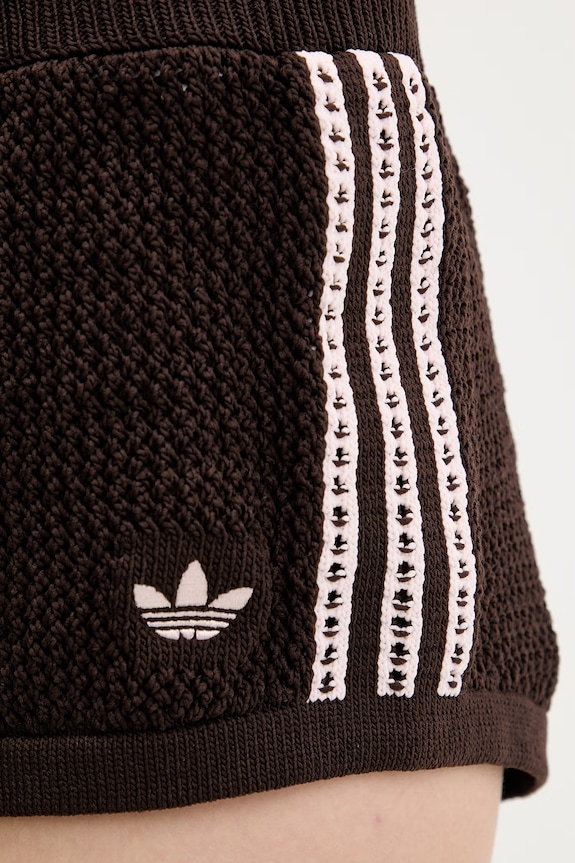 Adidas Originals pantaloni scurți de trening pentru femei maro KE0197