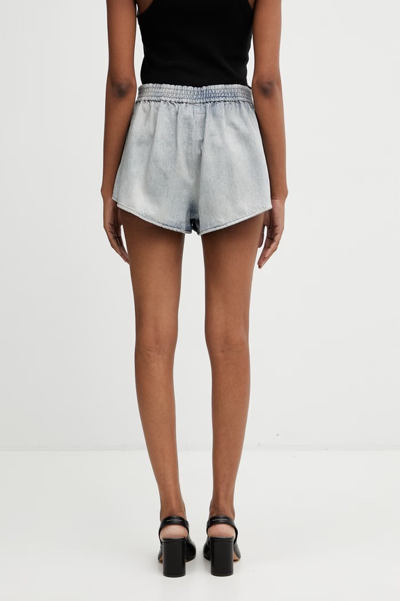 Ρούχα MM6 Maison Margiela σορτς γυναικεία βαμβακερά S52MU0137.M30055.962 μπλε