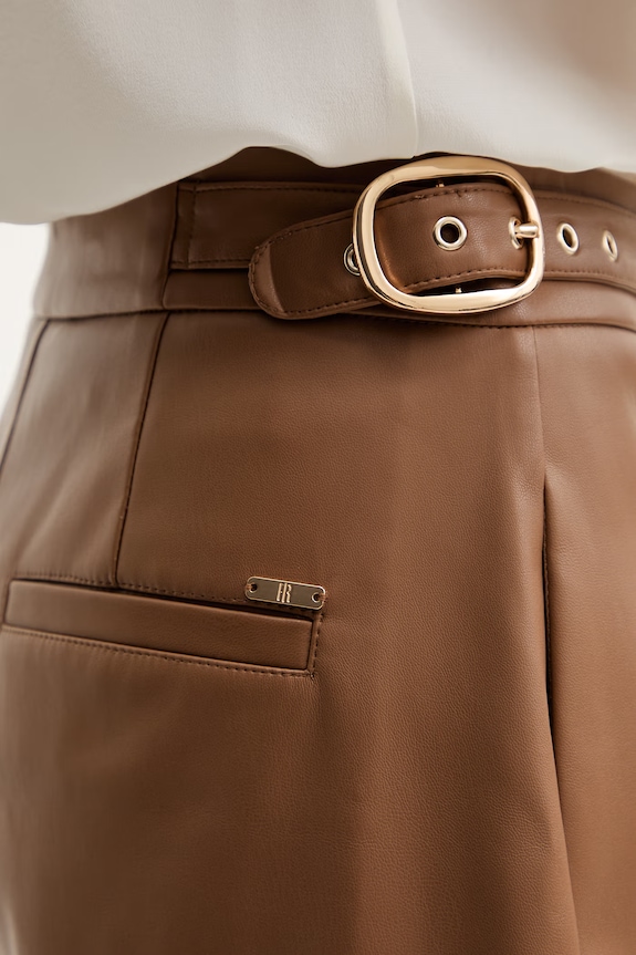 Fracomina pantaloni scurți maro FR26SV6011P41101