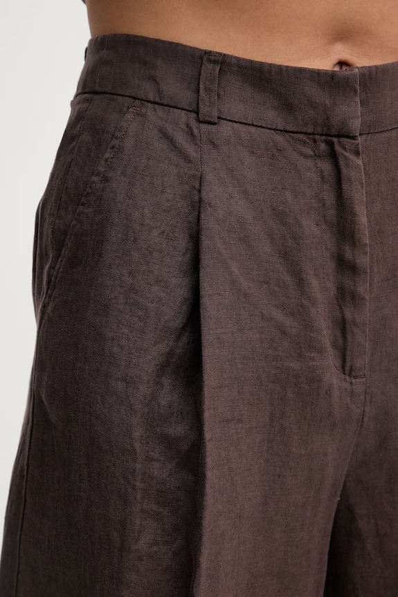 United Colors of Benetton pantaloni scurți pentru femei, din in maro 4AGHD902L