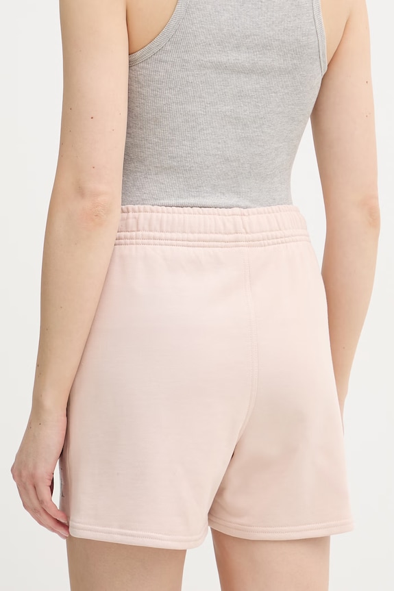 Ρούχα Calvin Klein Jeans σορτς επίσημα γυναικεία βαμβακερά LV047B271G μπεζ