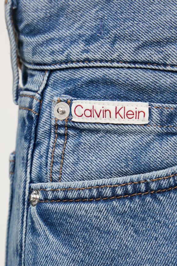Calvin Klein Jeans bermudy dámske rifľové modrá LV047F674G