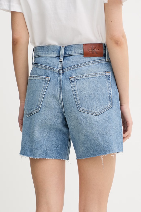 Oblečenie Calvin Klein Jeans šortky dámske bavlnené LV047F774G modrá