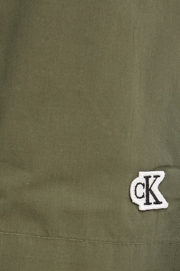 Calvin Klein Jeans šortky dámske bavlnené zelená LV047G617G