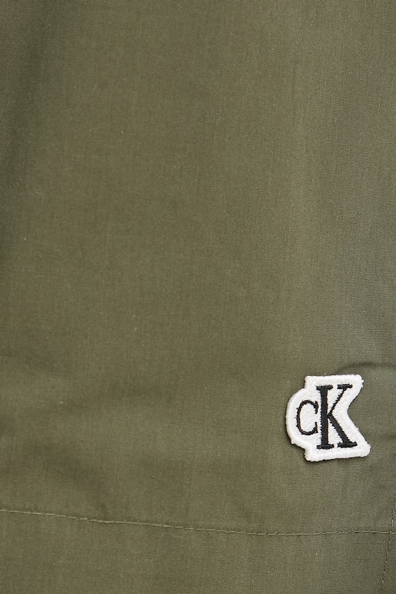 Calvin Klein Jeans šortky dámske bavlnené zelená LV047G617G