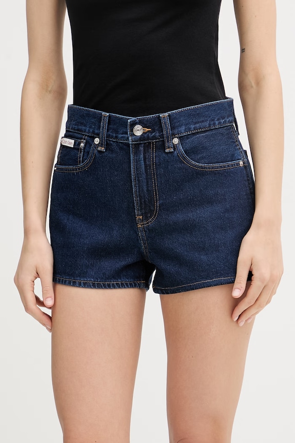 Calvin Klein Jeans pantaloncini da donna in jeans blu navy LV047F768G