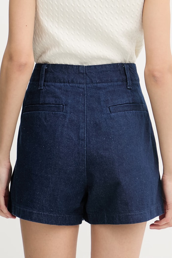 Odzież Calvin Klein Jeans szorty damskie jeansowe LV047F792G granatowy